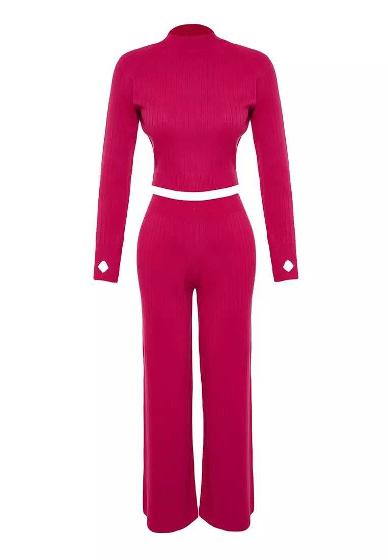 Crop Sweater Top and Pants Set