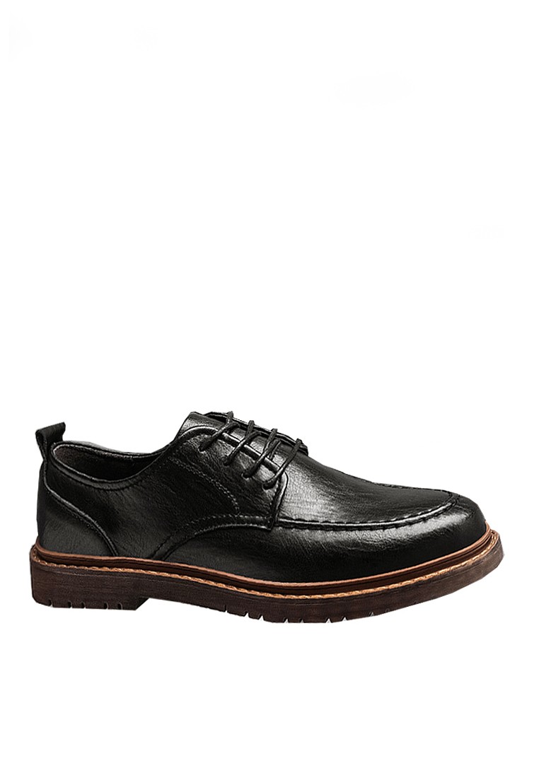 VANSA Simple Leather Lace-up Casual Shoes VSM-C6870