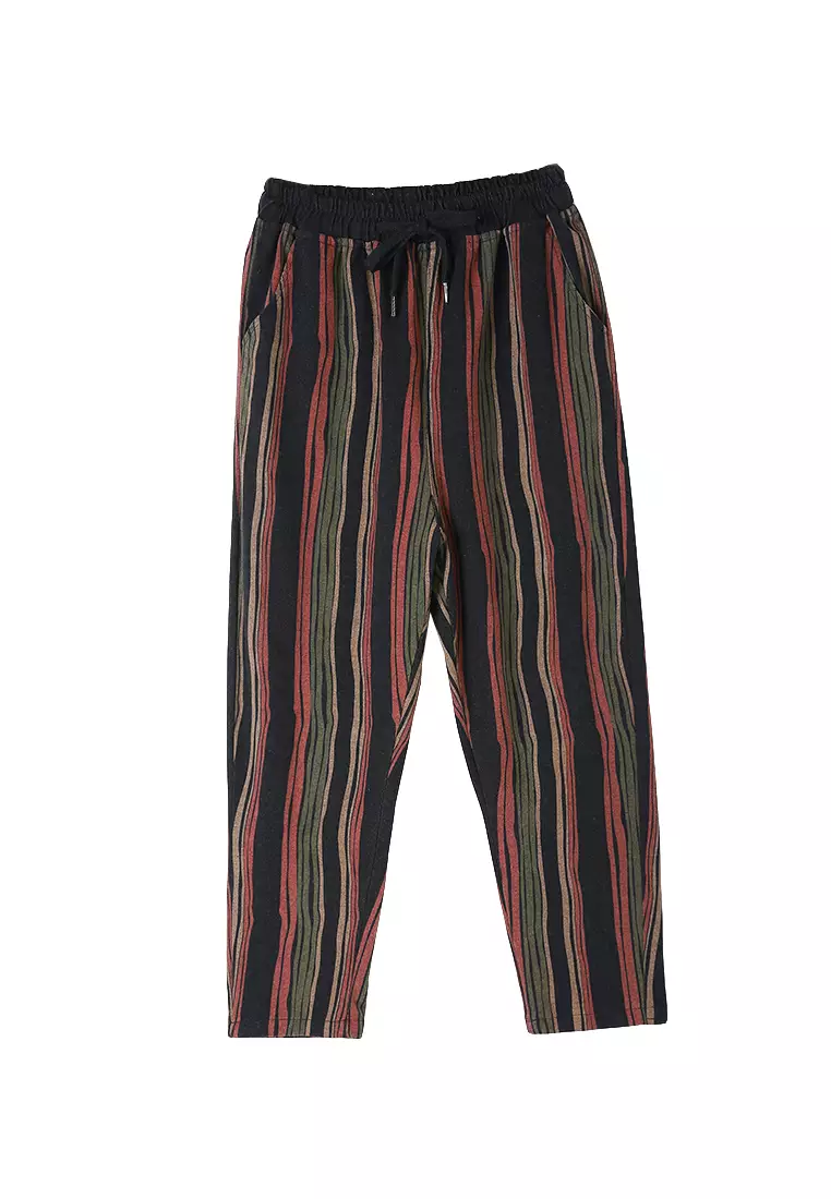 Girls on sale striped trousers