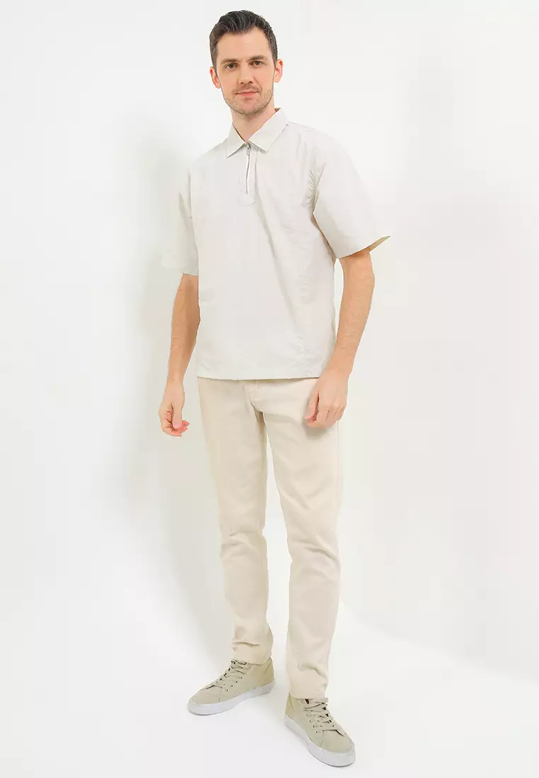 Kemeja Oversize Fashion Zipper - Aristo Shirts