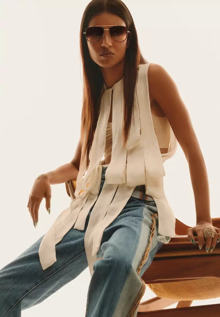 QUAY All In Medium Sunglasses - Tort/Brown Fade