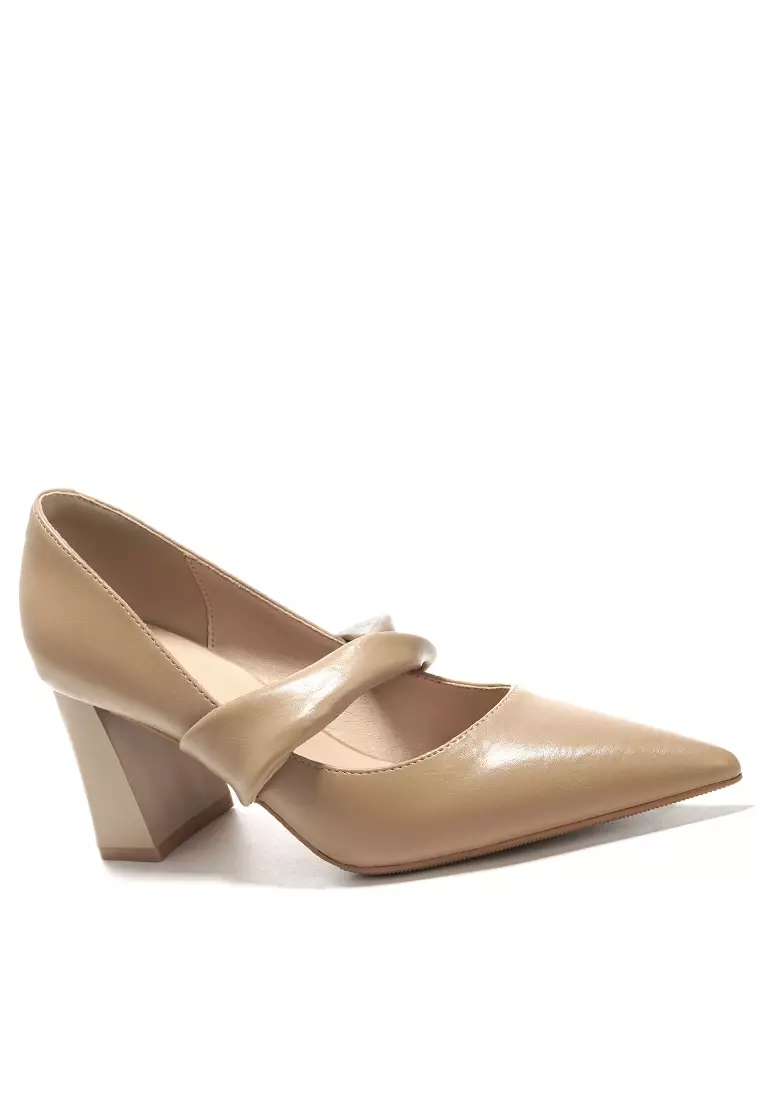 Discount on Twenty Eight Shoes  shoes - SKU: 7CM Pleated Strap Microfiber Leather Mary Jane Shoes BY873-41