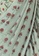 Indya green Mint Floral Ruffled Predraped saree C044FAAB77B559GS_4