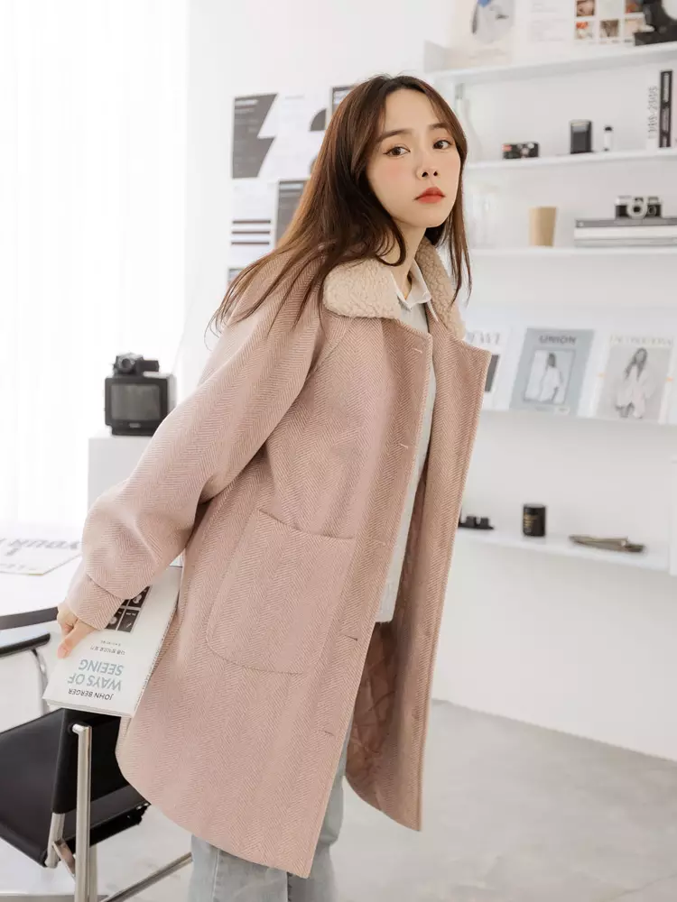 Warm cheap wool coat