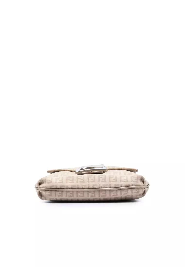 Pre-Loved Fendi Zucchino Canvas Crossbody