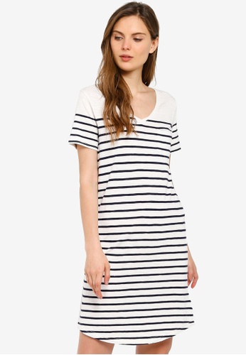 Buy Gap Short Sleeve Relaxed V Neck Pocket T Shirt Dress Online