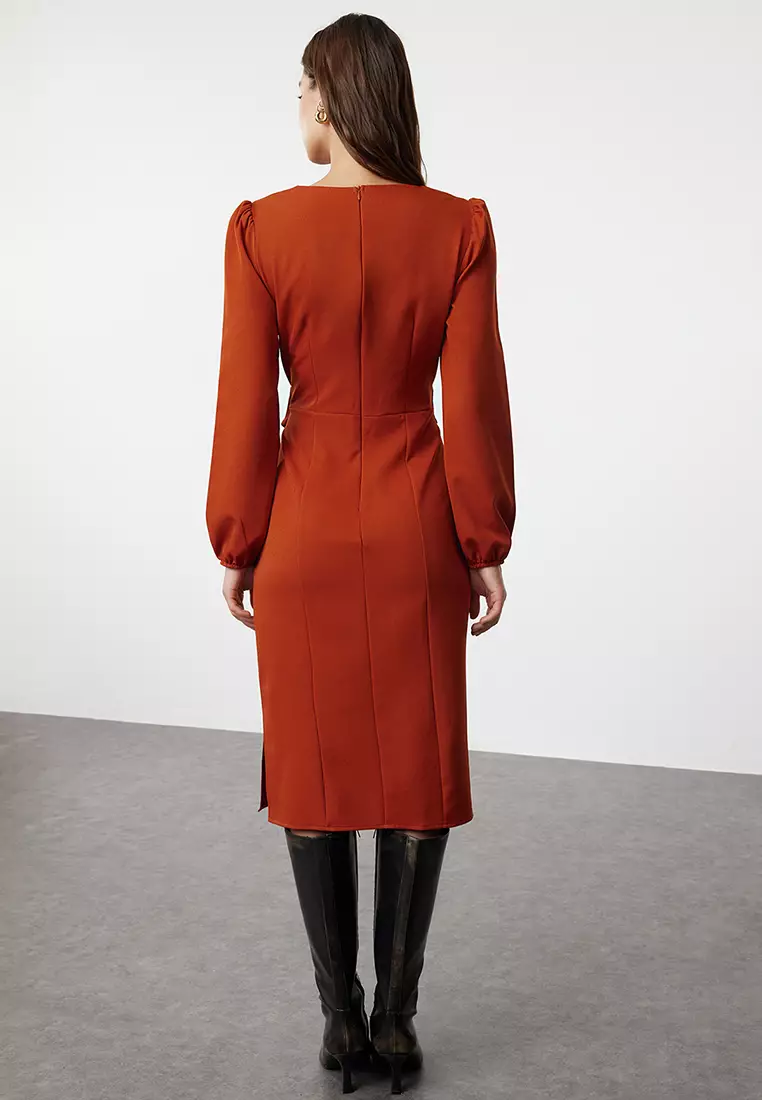 Straight Midi Long Business Regular Dress