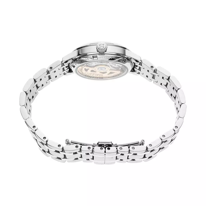 Jam Tangan Wanita Seiko Presage SRP841J1 Sky Diving Automatic Light Blue Dial Stainless Steel Strap