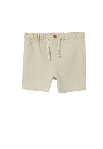 MANGO BABY grey Cotton Shorts With Drawstring CE112KA448B5A4GS_1