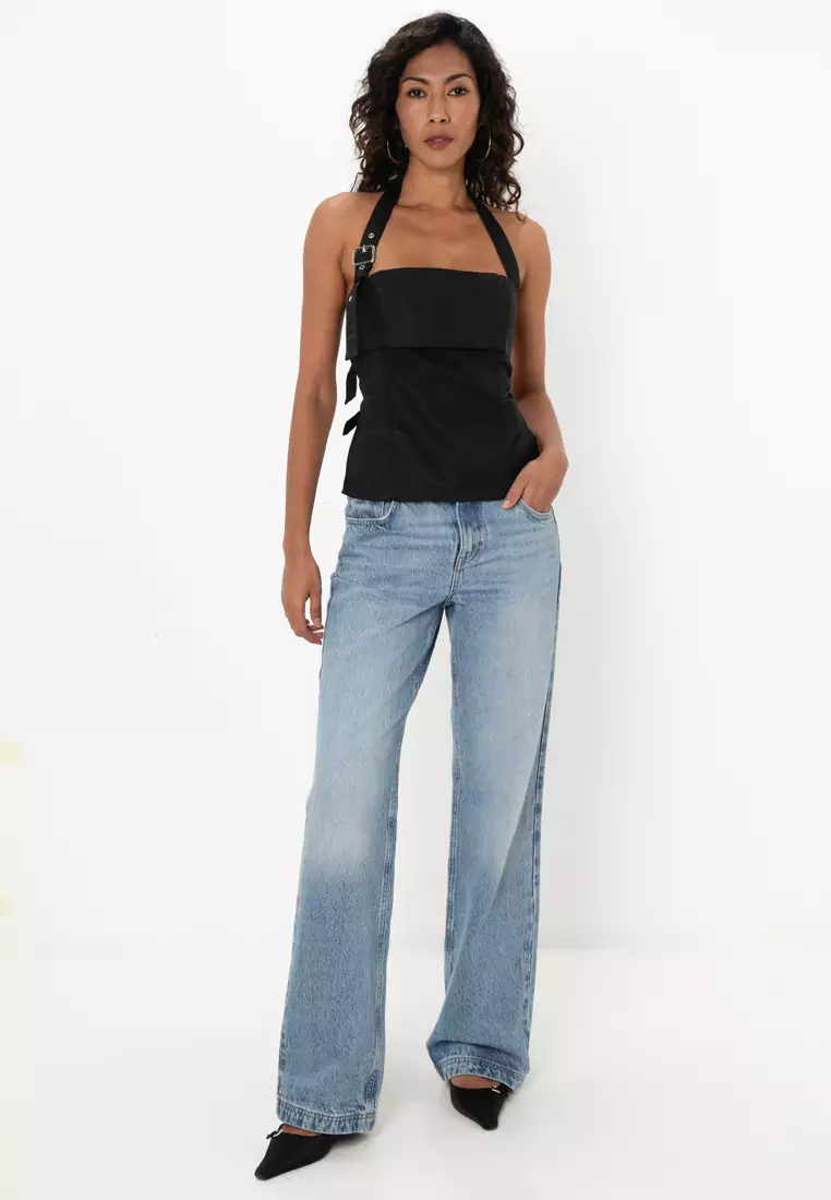 ZARA Halter Buckle Top 2025 Buy ZARA Online ZALORA Hong Kong
