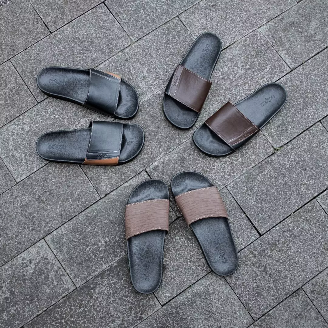 Sandal Pria Cogen Line Series - Brown