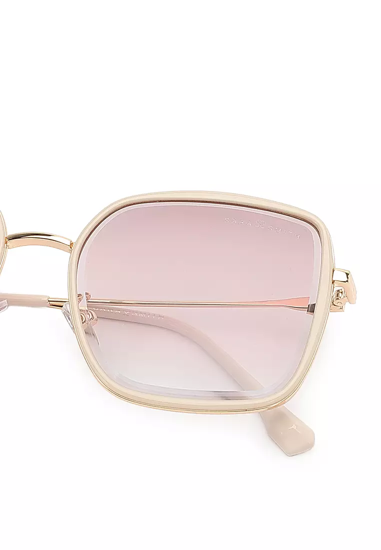 Unisex Fashion Sunglasses (Kacamata Hitam) - Krem / Putih