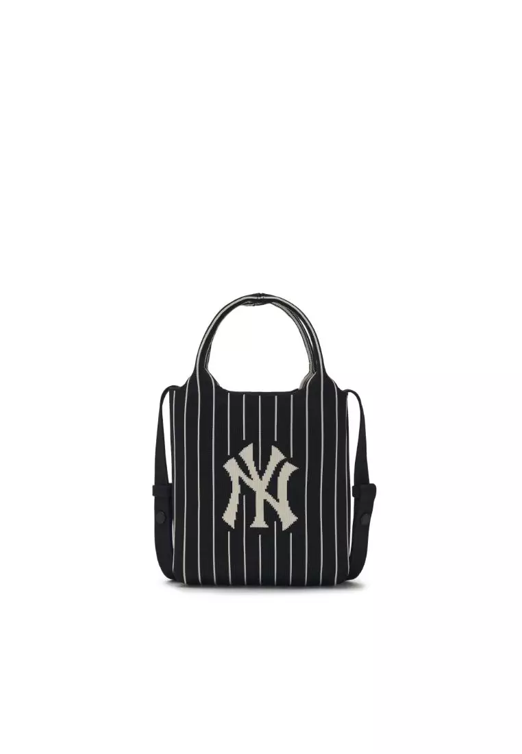 網上選購MLB BASIC BIG LOGO KNIT CROSS BAG NEW YORK YANKEES