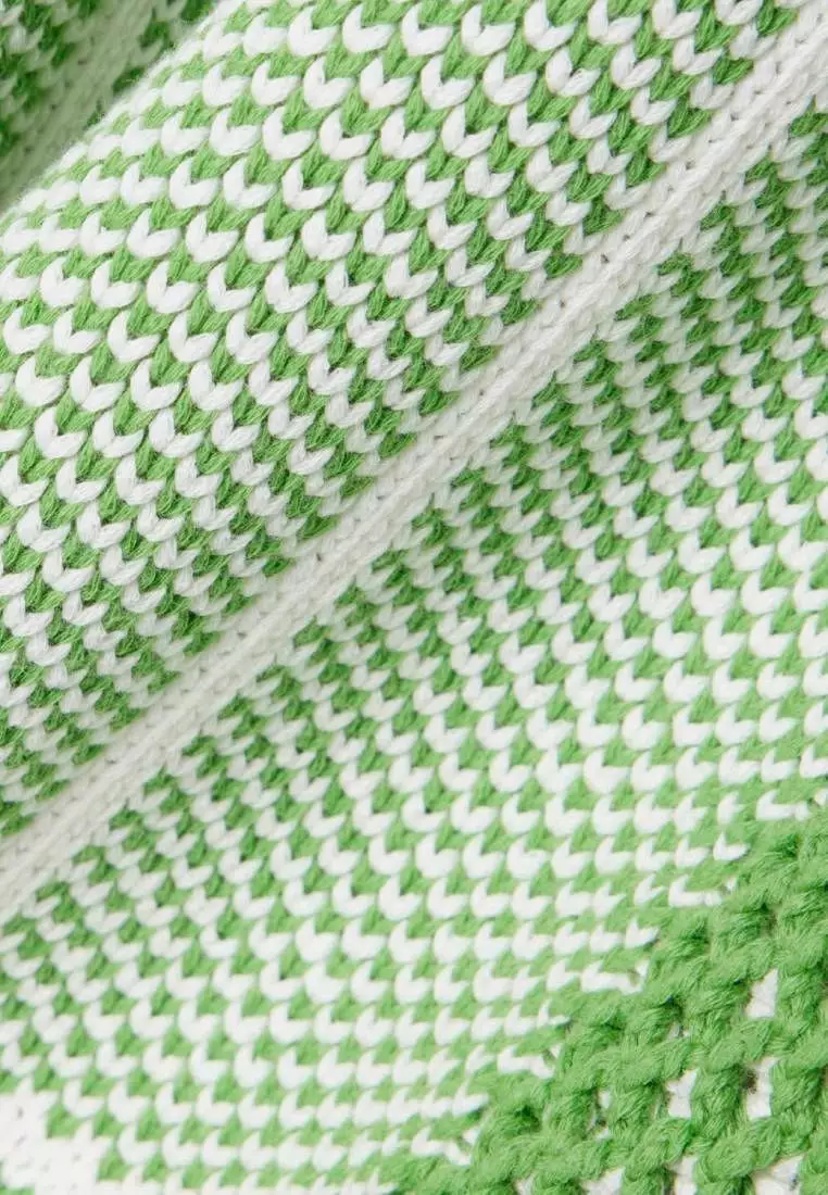 Tennis Court Jacquard Sweater Dress