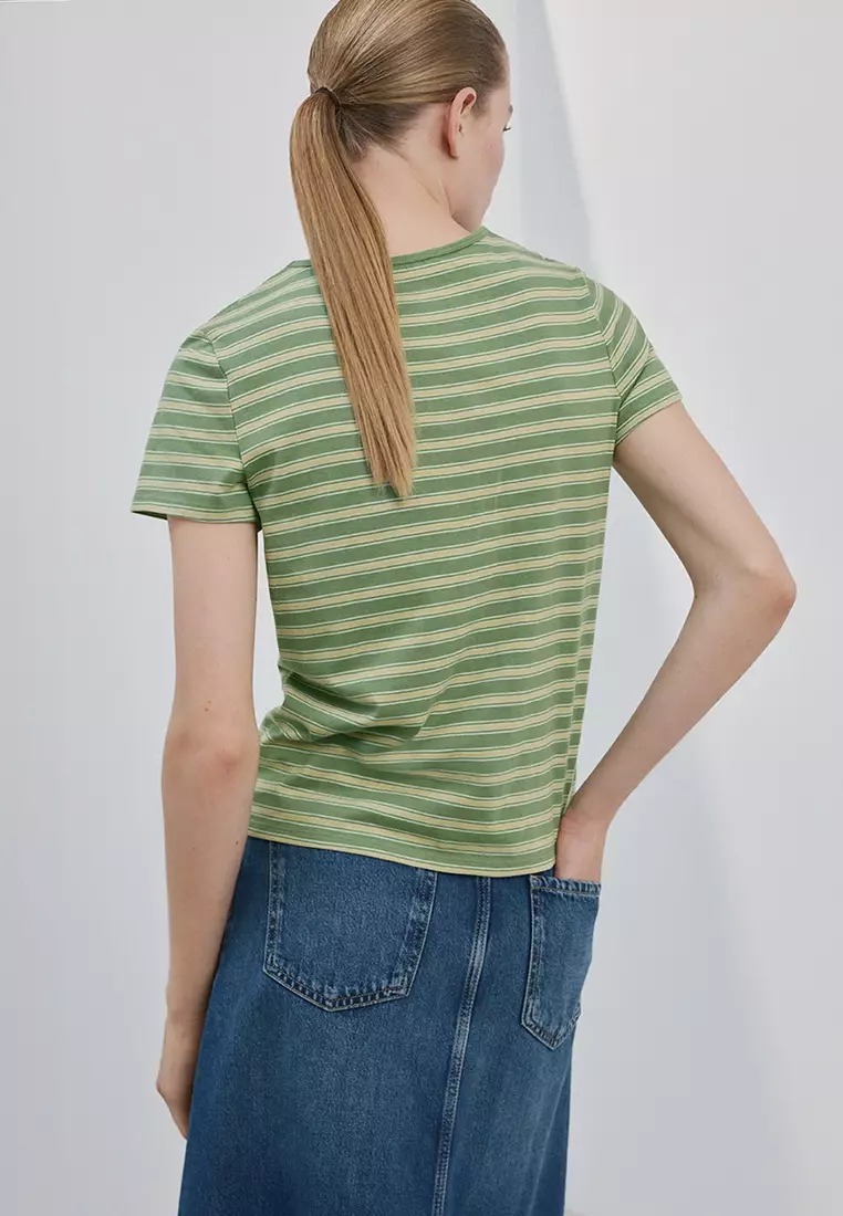 Striped Cotton T-Shirt