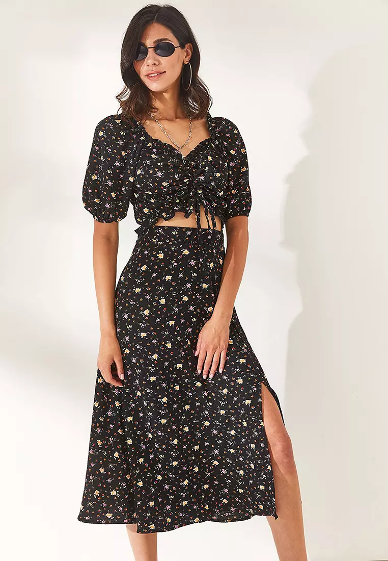 Buy Olalook Floral Top and Skirt Set 2025 Online ZALORA Philippines