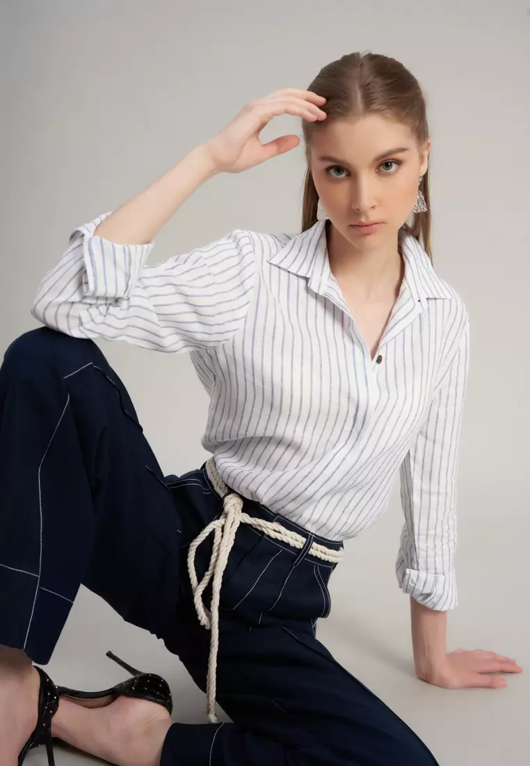Hello New Day Linen Shirt