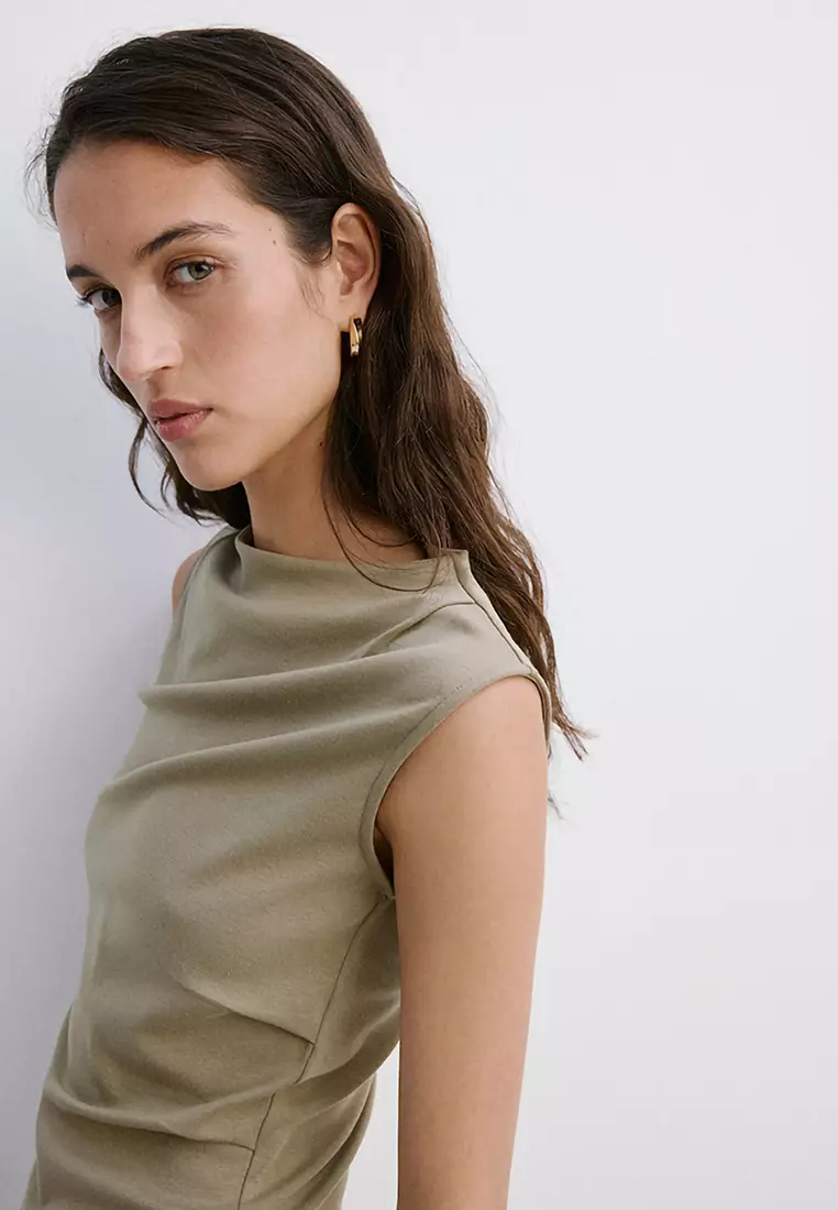 Asymmetric Draped Dress
