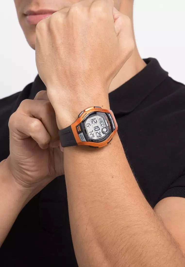 Digital Watch WS-2000H-4AVDF Brown Black