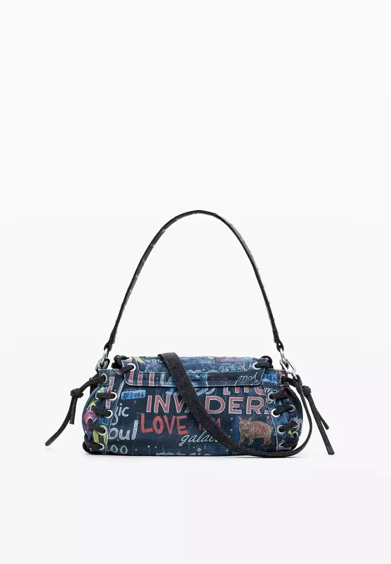 Graffiti denim bag S