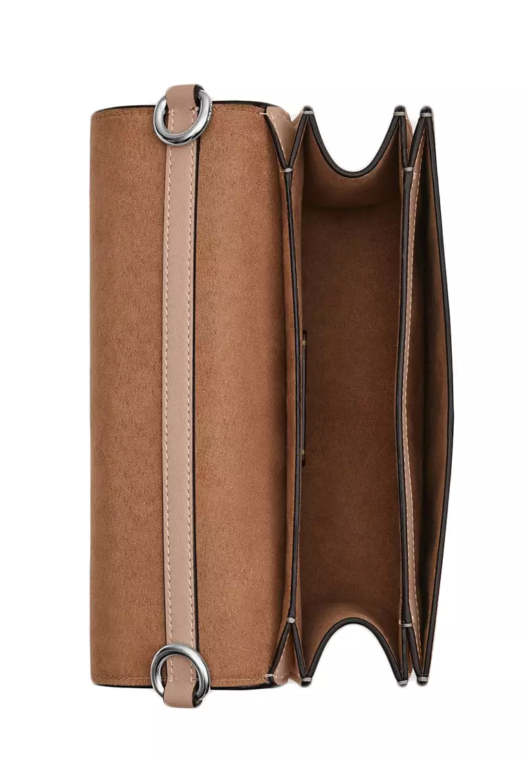 Quinn Bag In Signature Canvas - Sand/Taupe