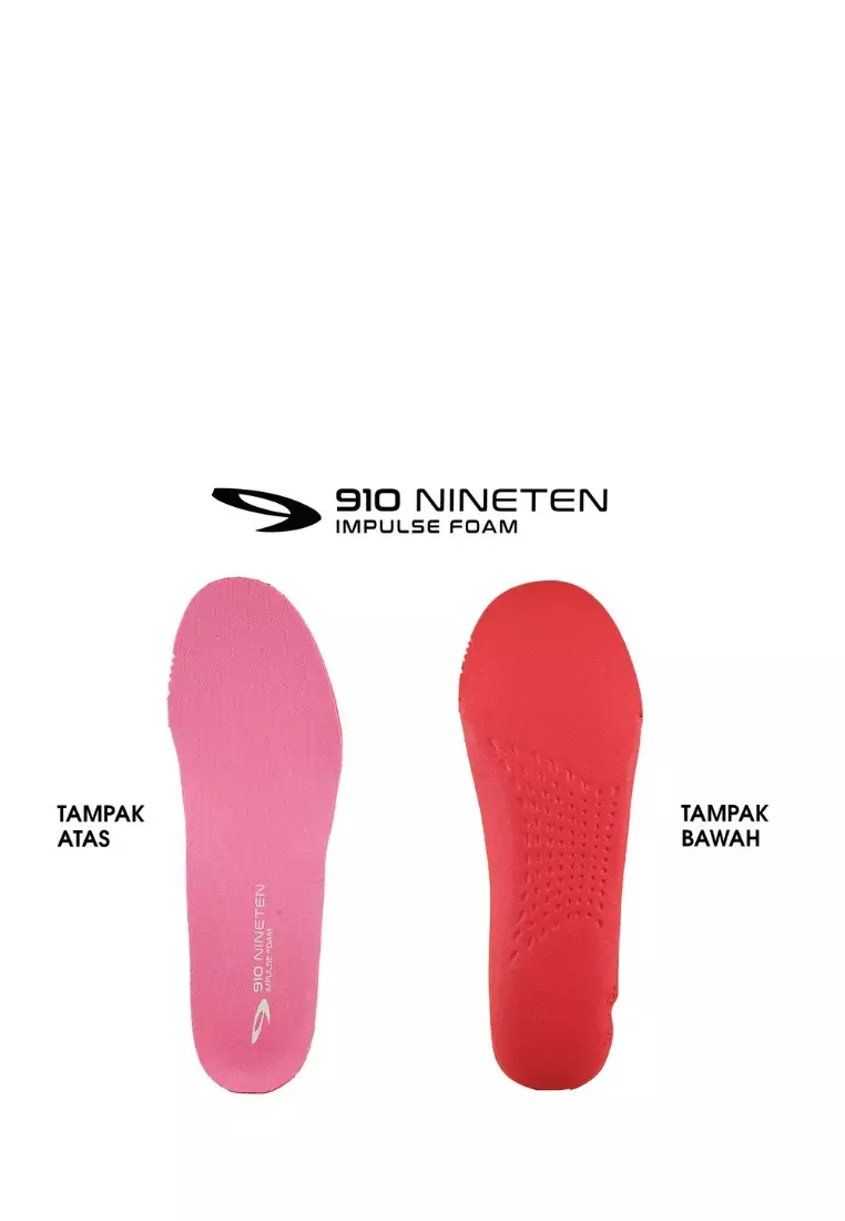 910nineten HAZE INFINITY sepatu lari - Putih/Biru/Pink