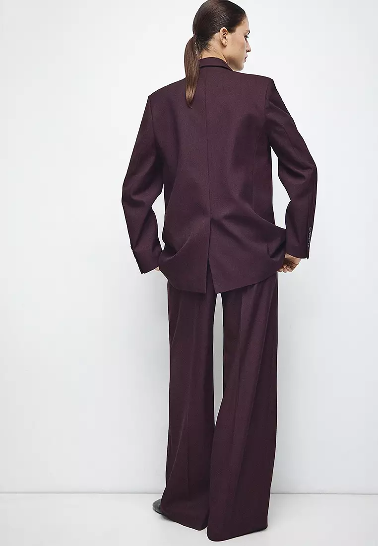 Wide Leg Suit Trousers