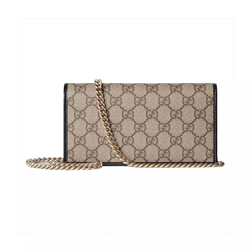 Horsebit 1955 Supreme Canvas Wallet On Chain Black Ghw