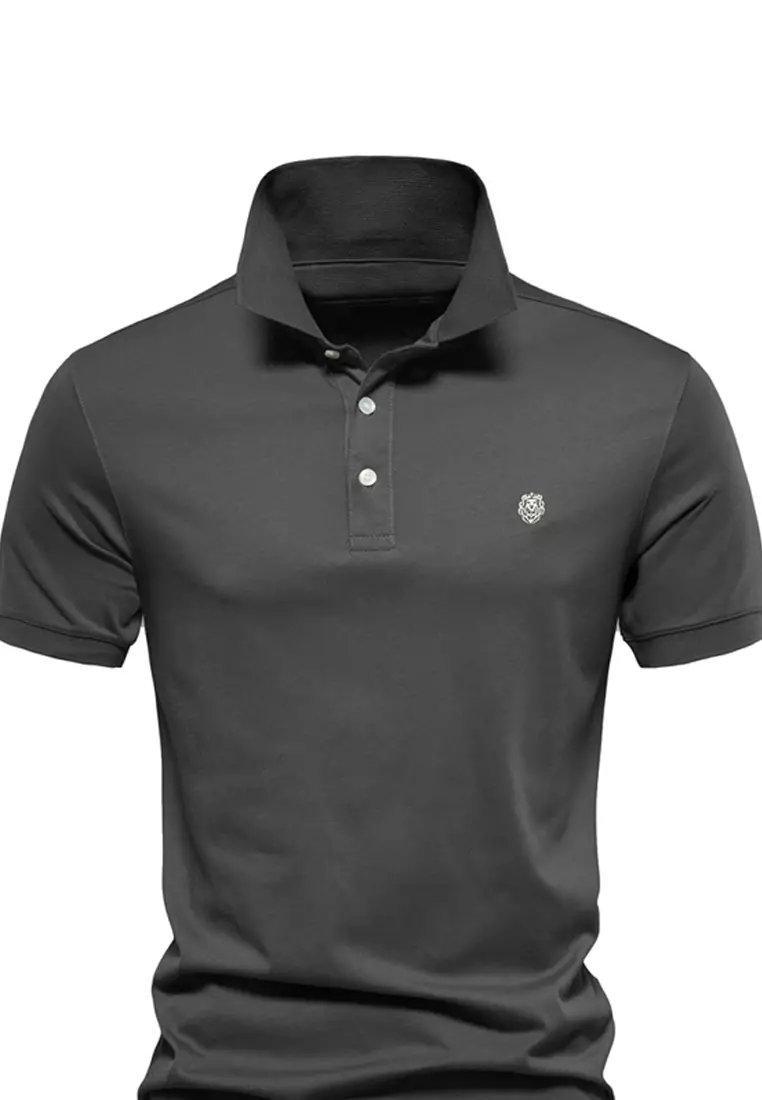Embroidered Short Sleeve Polo Shirt AX-PL216