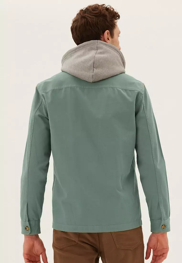 Pure Cotton Garment Dyed Overshirt