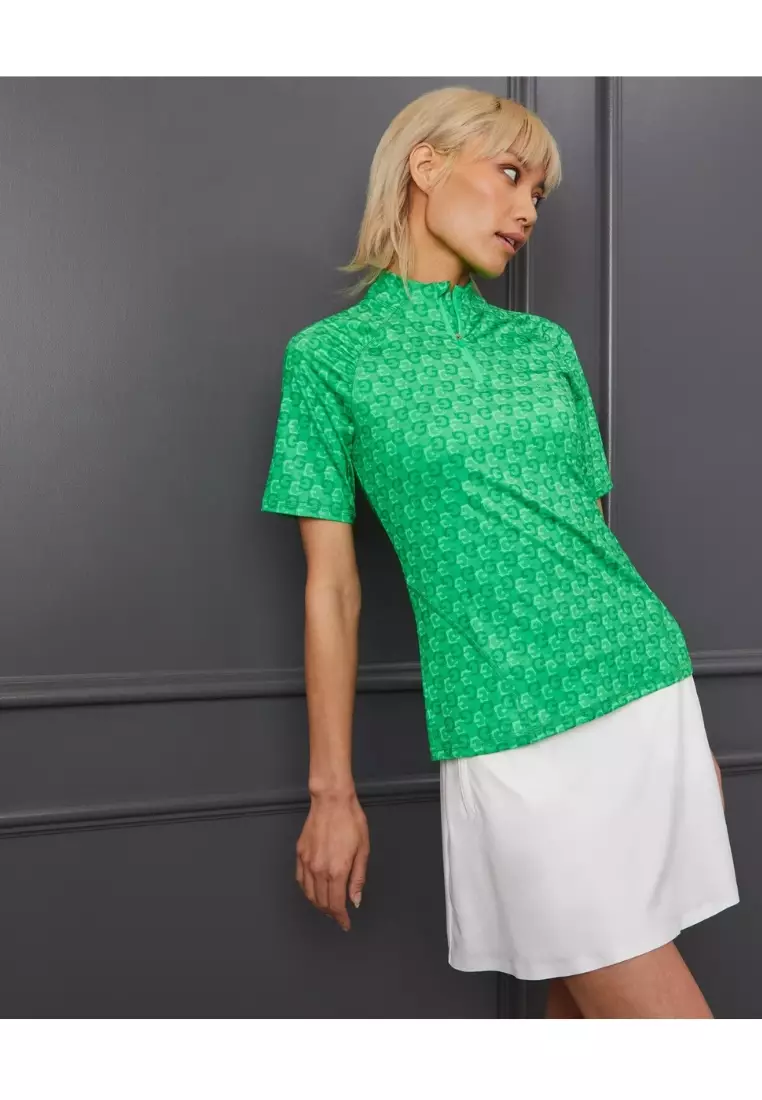 Women's Printed Tech Jersey Quarter Zip