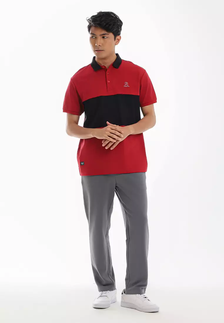 Forest Premium Cotton 210gsm Cut & Sew Polo T Shirt Men  - 24017-56Maroon