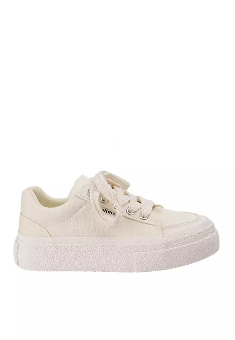 Discount on Twenty Eight Shoes  shoes - SKU: VANSA Canvas Platform Sneakers VPW-T9096