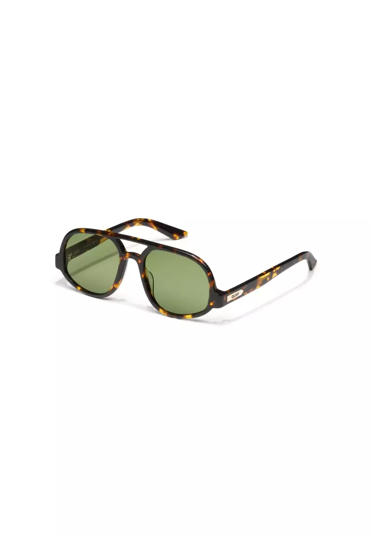 Jet Set Sunglasses - Tortoise Yellow/Forest