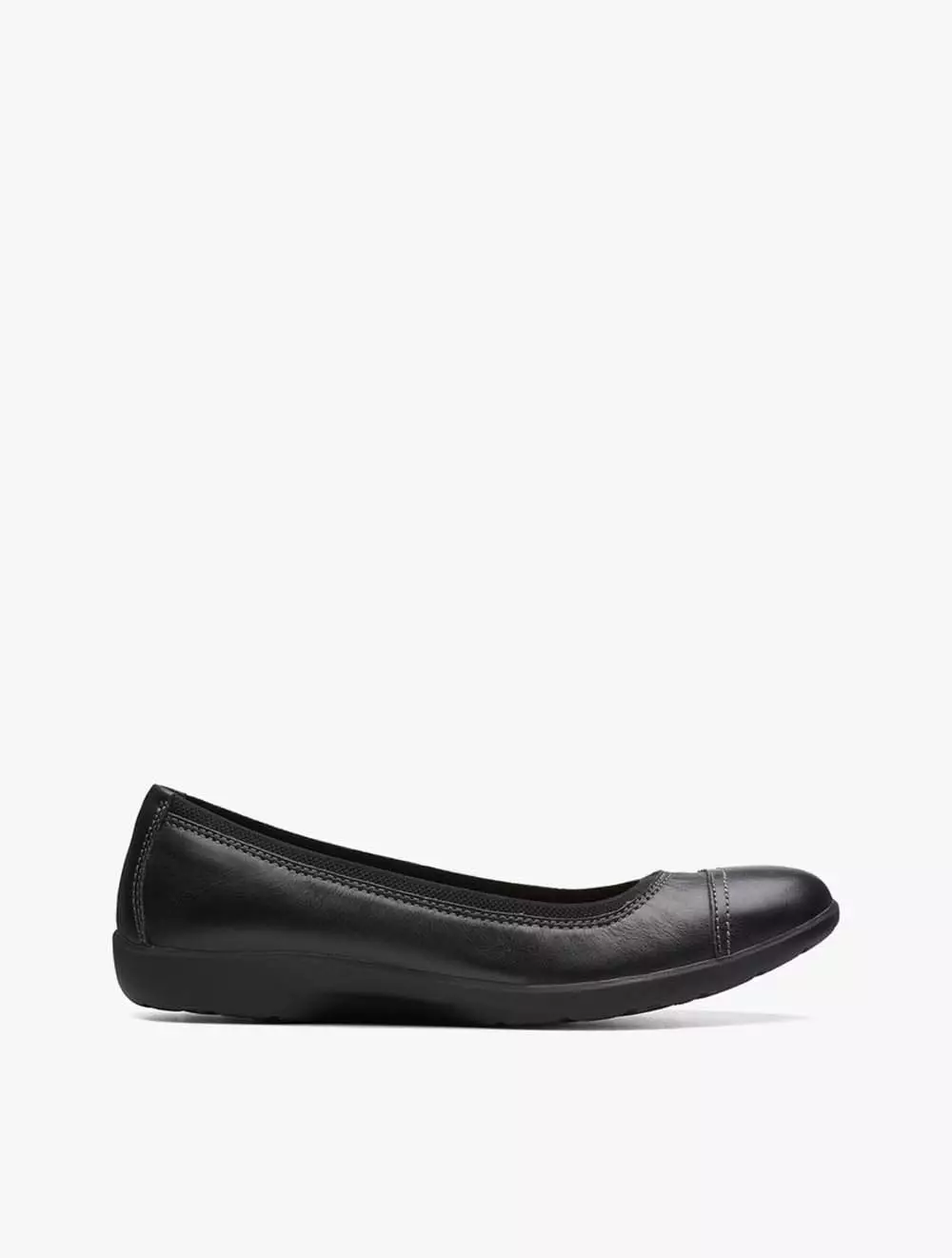 Jual Clarks Clarks Meadow Opal Women's Flats- Black Leather Original ...