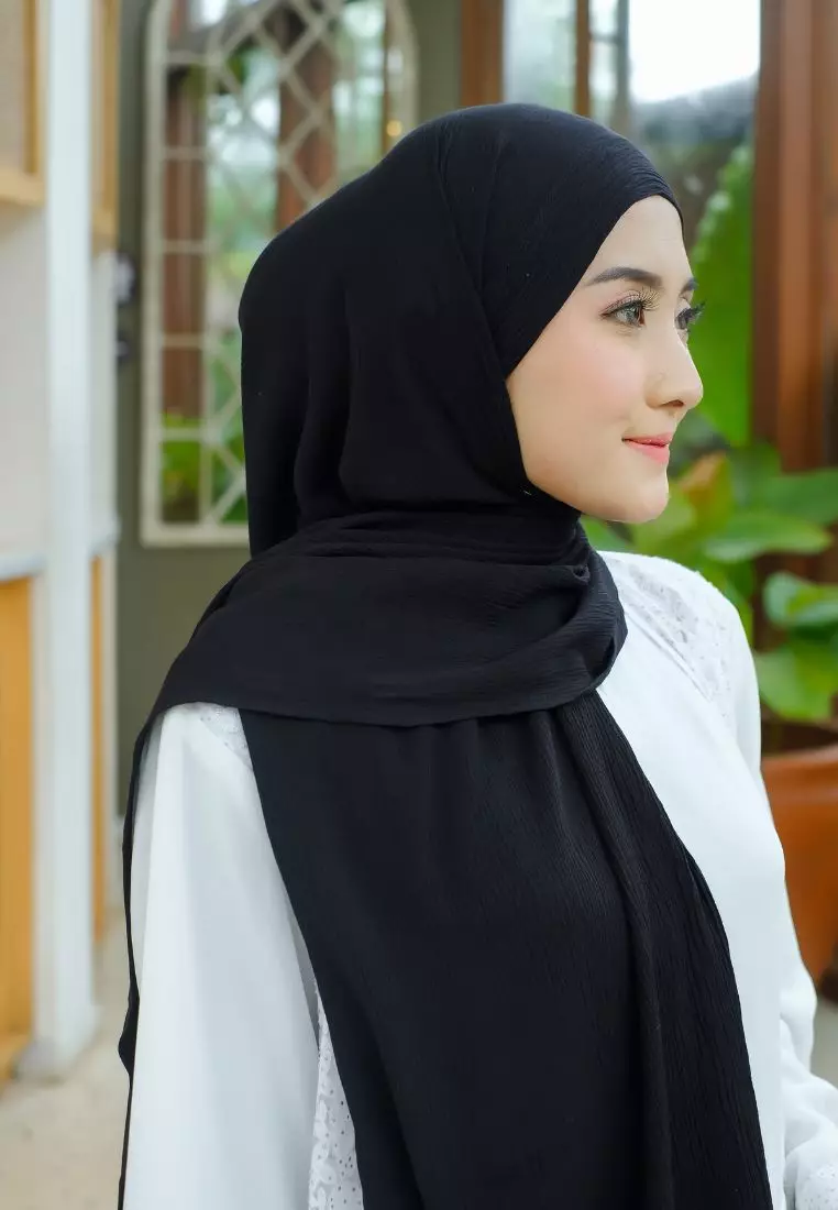 Pasmina Instan Organic Alia Black