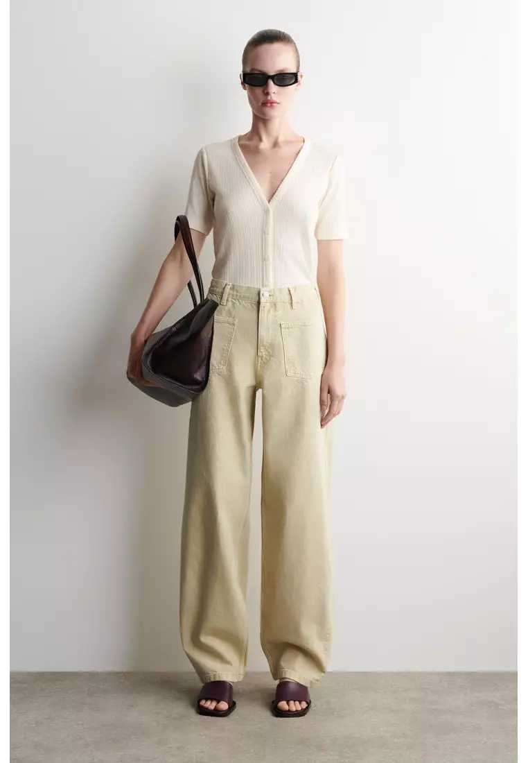 Buy COS PATCH-POCKET STRAIGHT-LEG JEANS 2026 Online | ZALORA