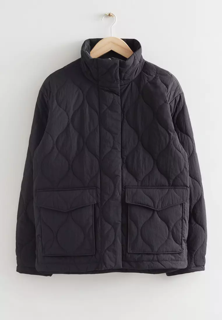 Buy & Other Stories Oversized Wave Quilted Jacket 2024 Online ZALORA