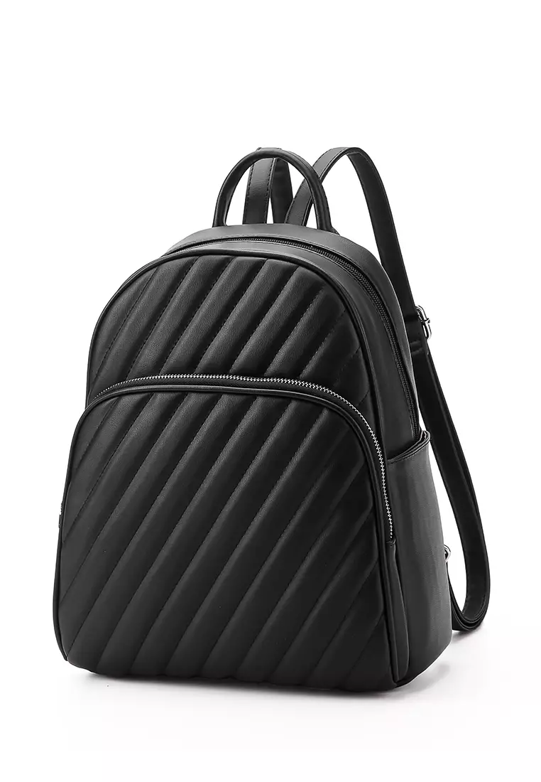 GYKACO LEIKA Black - Tas Ransel Wanita - Fashion Backpack (IMPORT)