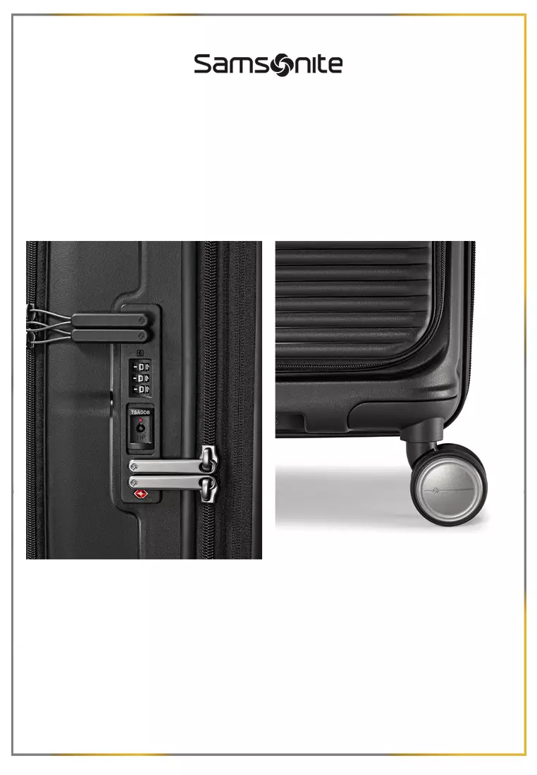 Samsonite Koper Hardcase Paralux HS Cabin 20 Inch EXP Global Co - Black