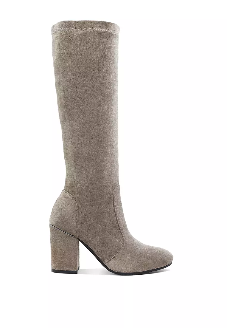 Discount on Rag & CO.  shoes - SKU: Microfiber Calf Boots in Taupe