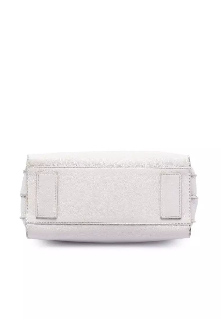 Pre-Loved Saint Laurent Small Grained Calfskin Supple Sac De Jour Satchel