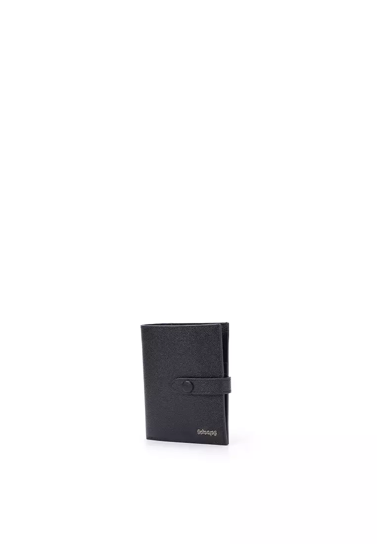 Snap Button Wallet - Caviar Navy