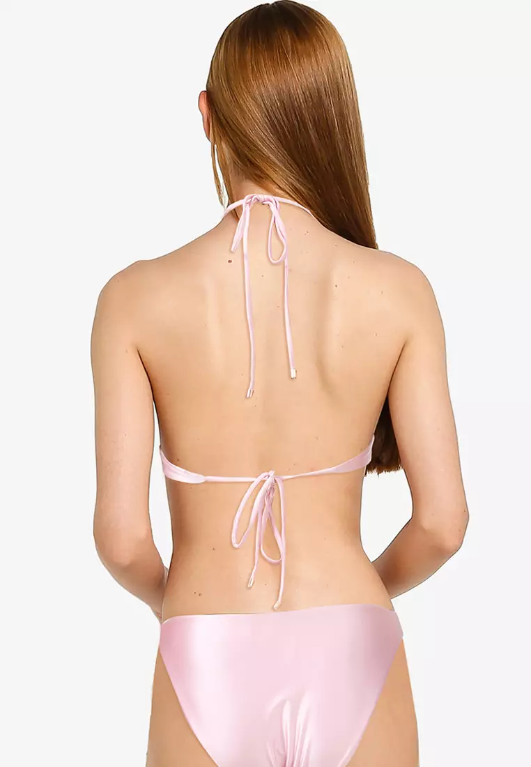 Scoop Neck Halter Bikini Top