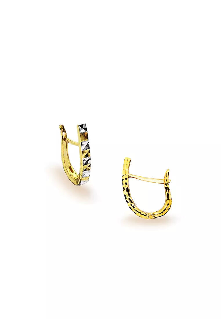 375/9K Gold Earrings S253 (S Size)