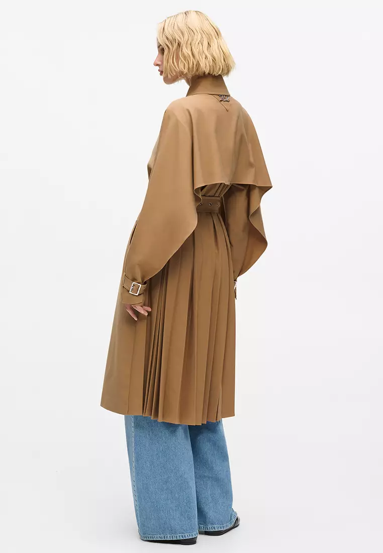Pleated Trench Coat