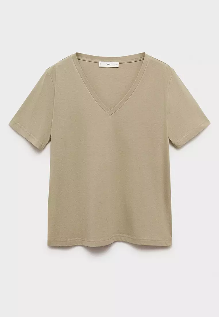 V-Neck Cotton T-Shirt