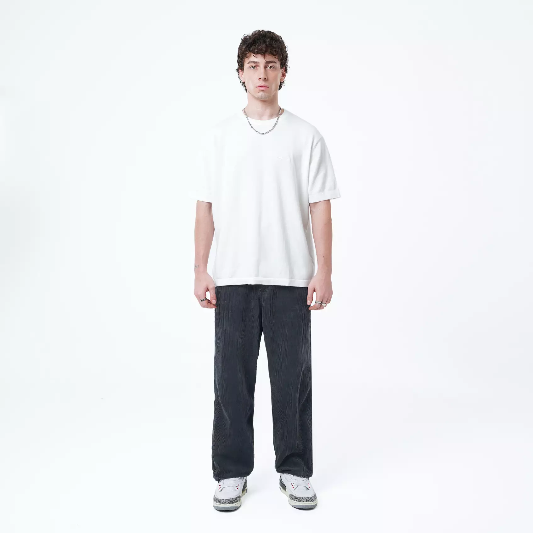 CELCIUS Oversize Knit T-Shirt I31000422C Putih