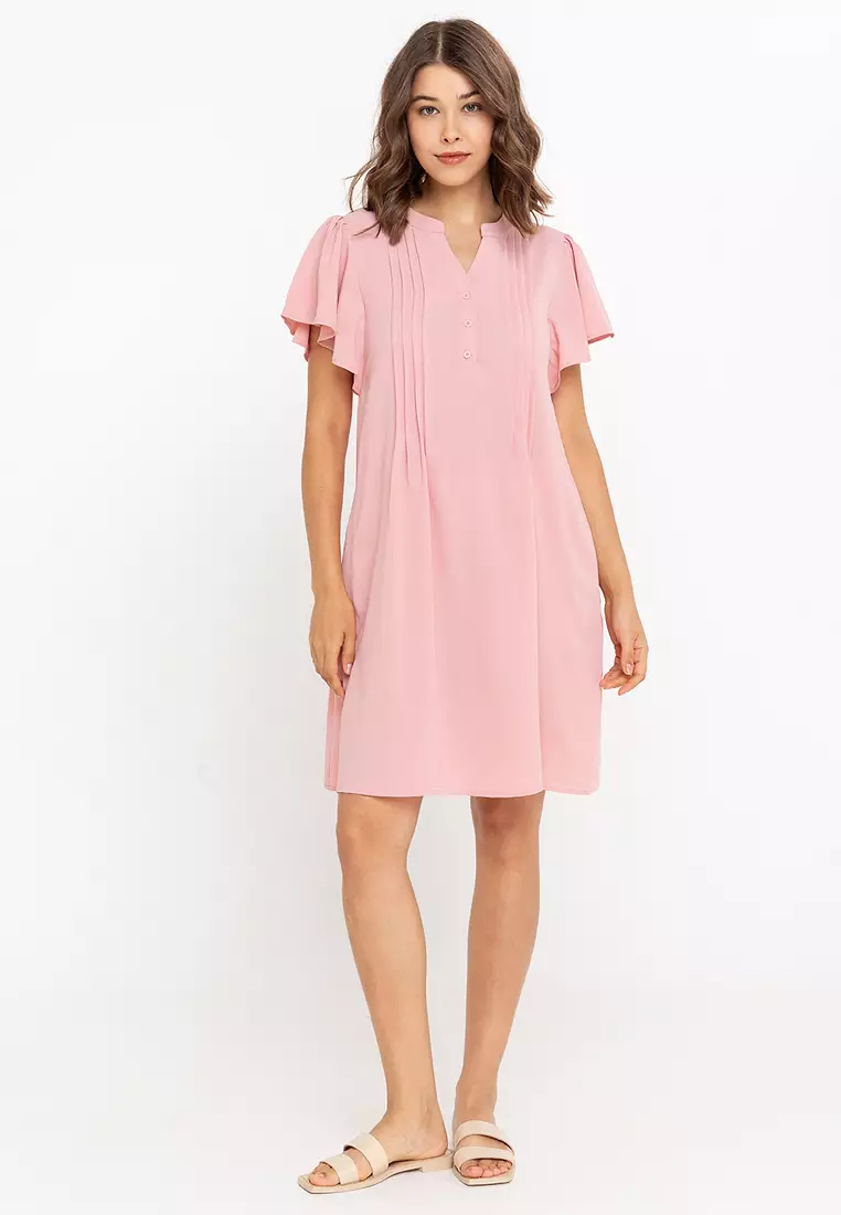 Cedrone Front Tucks Tent Dress