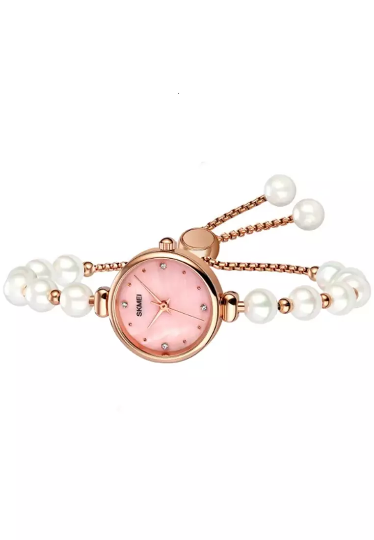 Jam Tangan Analog Wanita Waterproof Strap Tali Material Natural Stone DV56 ORIGINAL